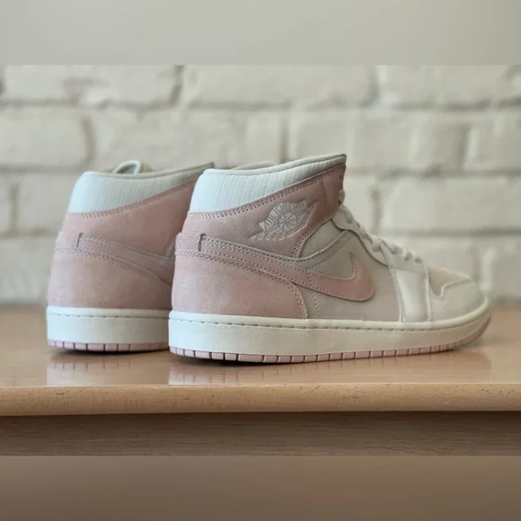 Nike Air Jordan 1 Mid Retro Coconut Milk Legend Pink Sail FQ1926-161 Women Sizes - Picture 10 of 10